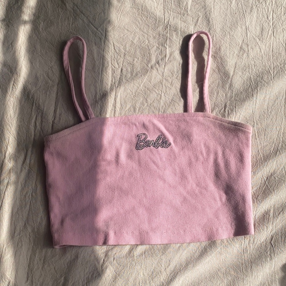 Pink Barbie crop top